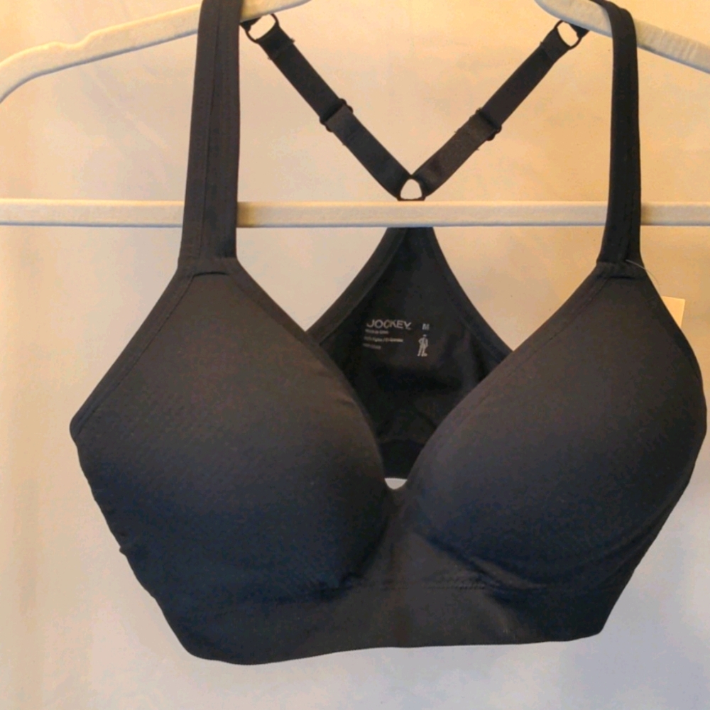Jockey sports bra, black, medium, NWT
